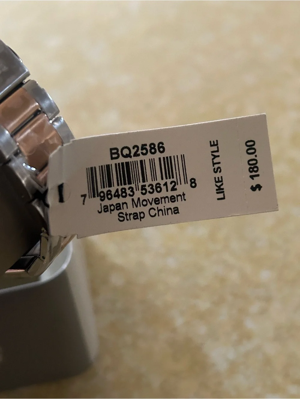 Fossil Men’s Rose Gold and Silver Two-Tone Chronograph Watch